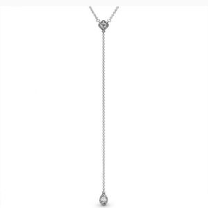 Pandora diamond drop necklace